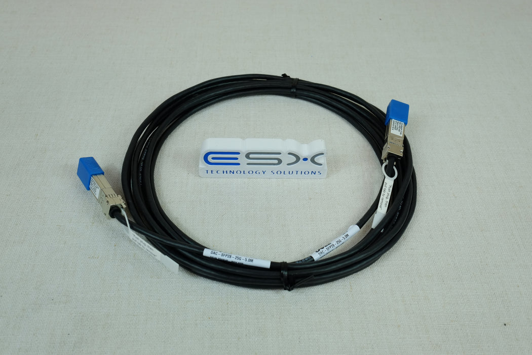 Dell 9X8JP 5M 25GB SFP28 DAC Direct Attach Copper Cable DAC-SFP28-25G-5M