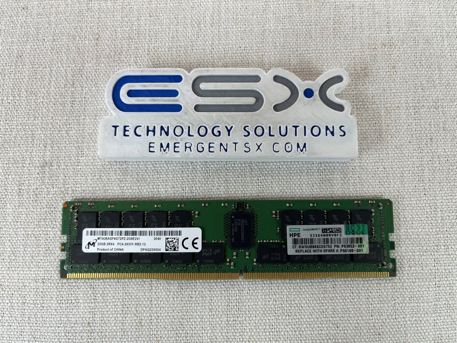 HPE P03052-091 - 32GB 2Rx4 PC4-2933Y DDR4 Server Memory DIMM