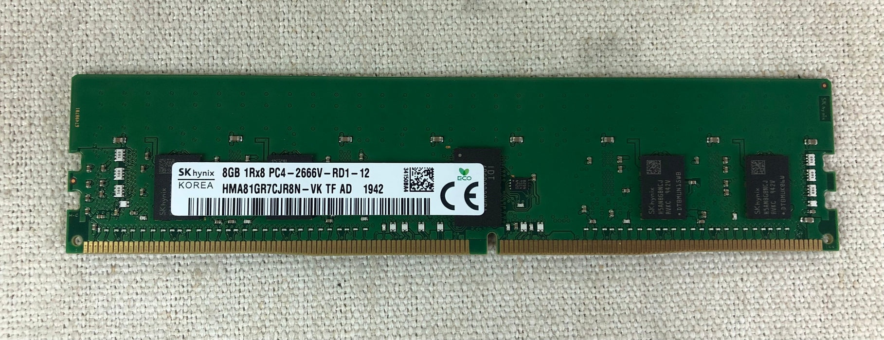 Hynix HMA81GR7CJR8N-VK 8GB 1Rx8 PC4-2666V DDR4 ECC Server Memory RDIMM