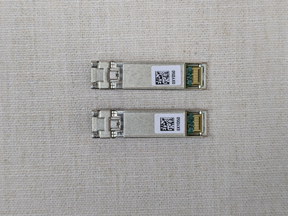 Lot of 2x Dell XYD50 Intel AFBR-709DMZ-IN3 10GBASE-SR SFP+ Optical Transceiver