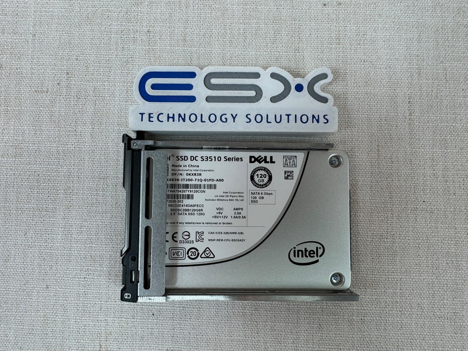 Dell KX83R 120GB 6Gb/s 2.5” SATA SSD Intel DC S3510 SSDSC2BB120G6R