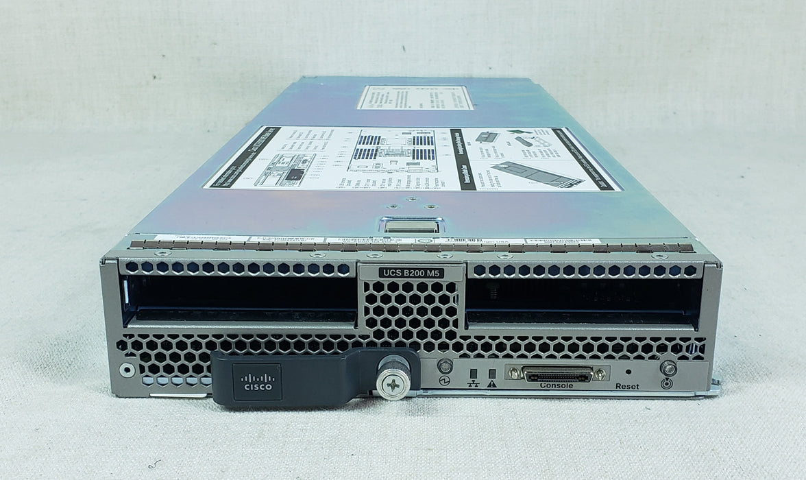 Cisco UCSB-B200-M5 Blade Server 2x 24C Platinum 8168 2.7GHz 256GB RAM VIC1340