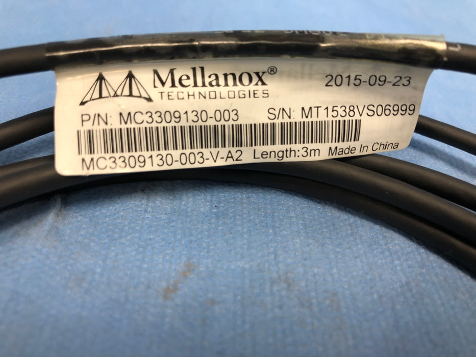 Lot of 5 - Mellanox MC3 309130-003 10G SFP+ to SFP+ 3M DAC Cable