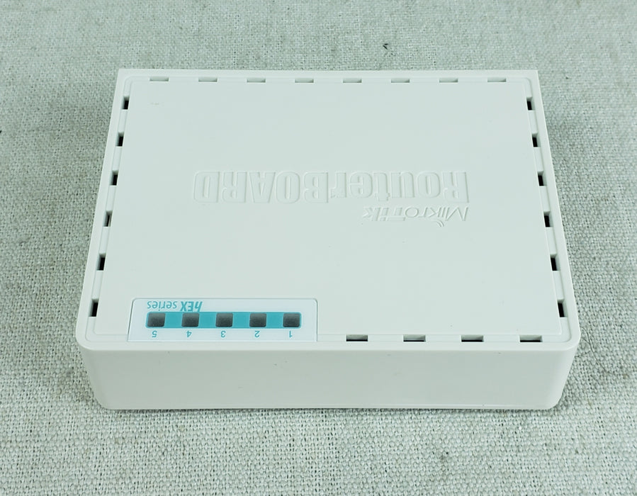 MikroTik hEX RB750GR3 5 Port Gigabit Ethernet Router | Includes power adapter