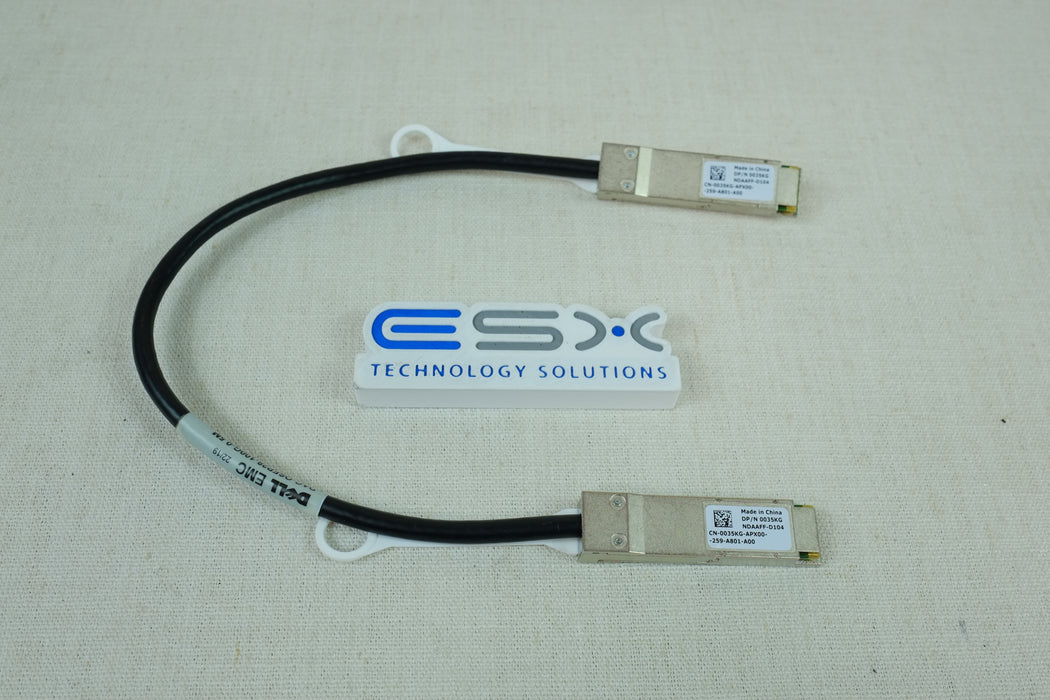 Dell 035KG Networking .5M 100Gb QSFP28 Direct Attach Copper Cable Assembly