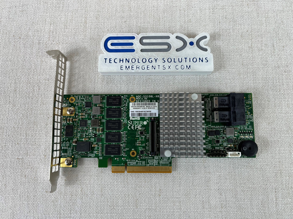 SUPERMICRO AOC-S3108L-H8IR 3108 8P PCI-E SAS-3 12Gb/s RAID CONTROLLER