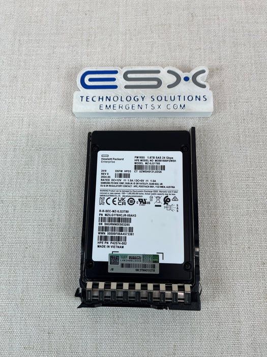 HPE P49747-001 - 1.6TB SFF SAS 24G MU BC MV SSD P49049-B21