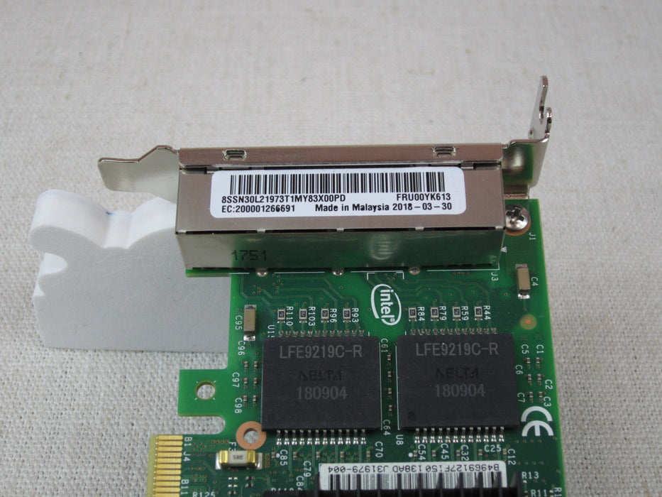 Lenovo 00YK613 Intel i350-T4 Quad Port 1GbE PCIe Network Adapter Low Profile