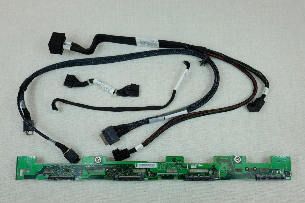 Cisco 1U4-BP 4x 3.5” LFF Backplane Assembly with Cables for UCSC-C220-M5L Server