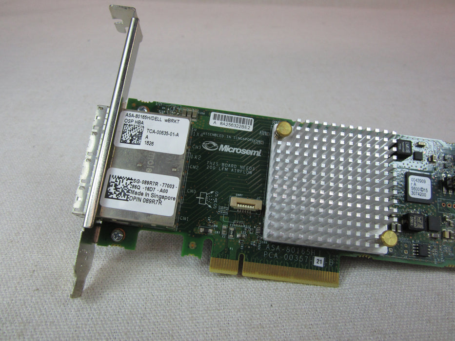 Dell 89R7R Microsemi ASA-80165H Quad Port 12Gb/s SAS HBA Full Height