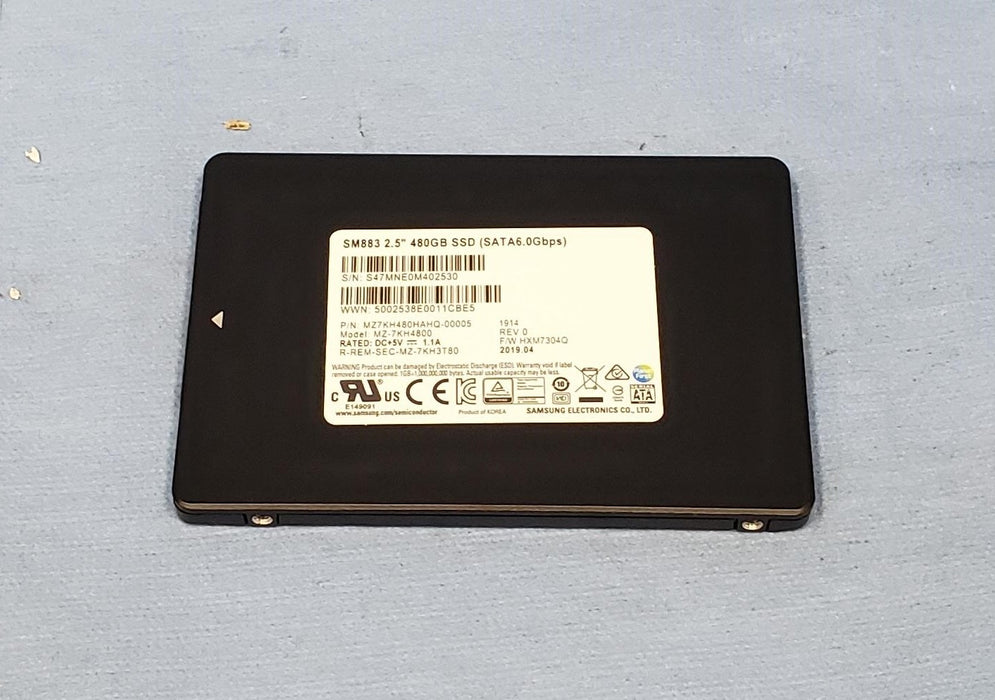 Samsung MZ7KH480HAHQ SM883 SERIES 480GB SATA 6GBPS 2.5" SSD