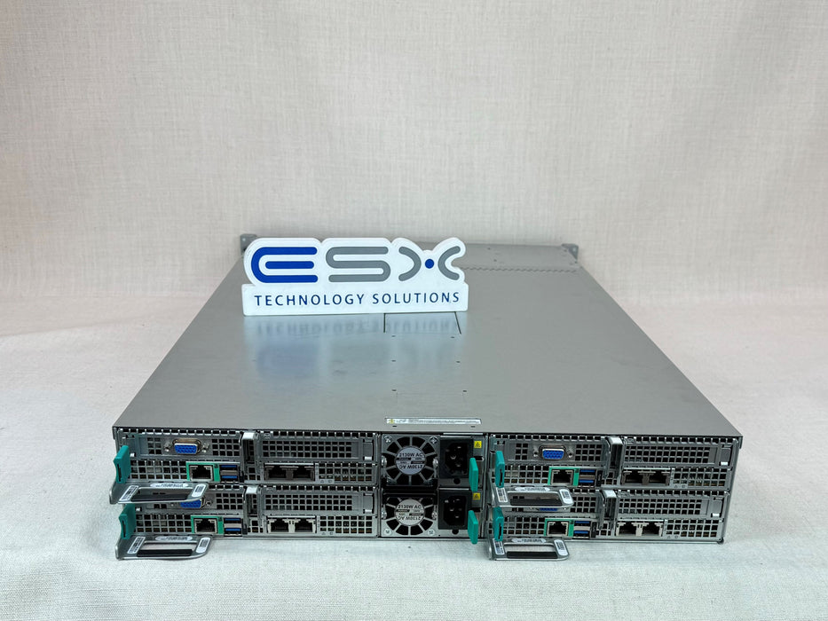 HPC Intel H2204XXLRE 4x HNS2600BPB Node Server- 8x 18C Gold 6140 CPU, 512GB RAM