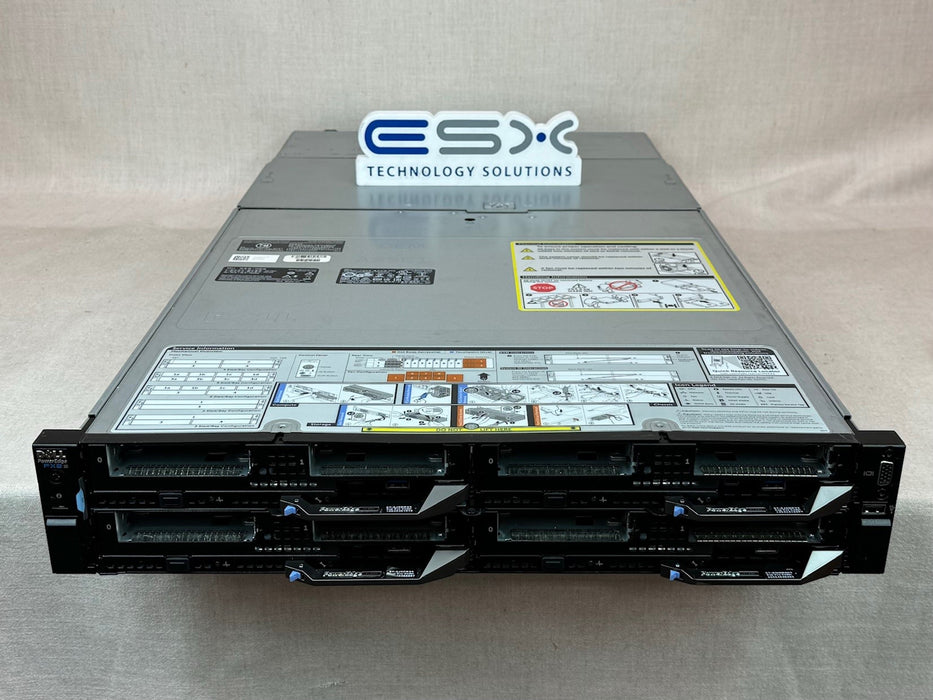 Dell PowerEdge FX2S Chassis - 4x FC640 Blade - 2x 28C Plat 8276, 512GB, 2x 480GB