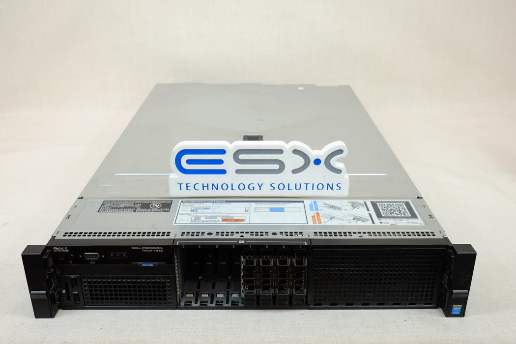 Dell Precision 7910 2U 8x 2.5 CTO Rackmount Server – 2x Heatsink, Risers, 2x PSU