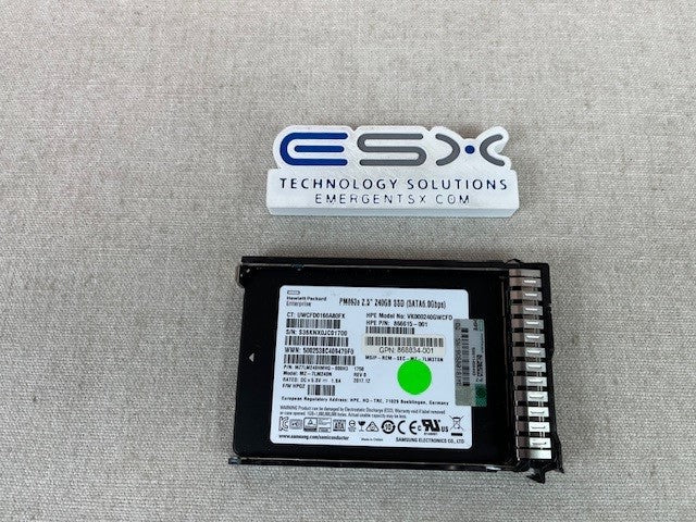 HPE 868924-001 - 240GB SATA 6G RI SFF SC DS SSD