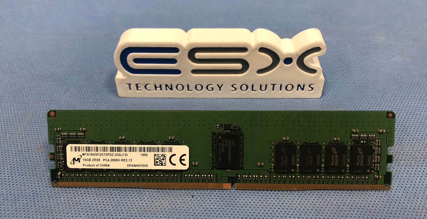 Micron MTA18ASF2G72PDZ-2G6 16GB 2Rx8 PC4-2666V DDR4 ECC Server Memory DIMM